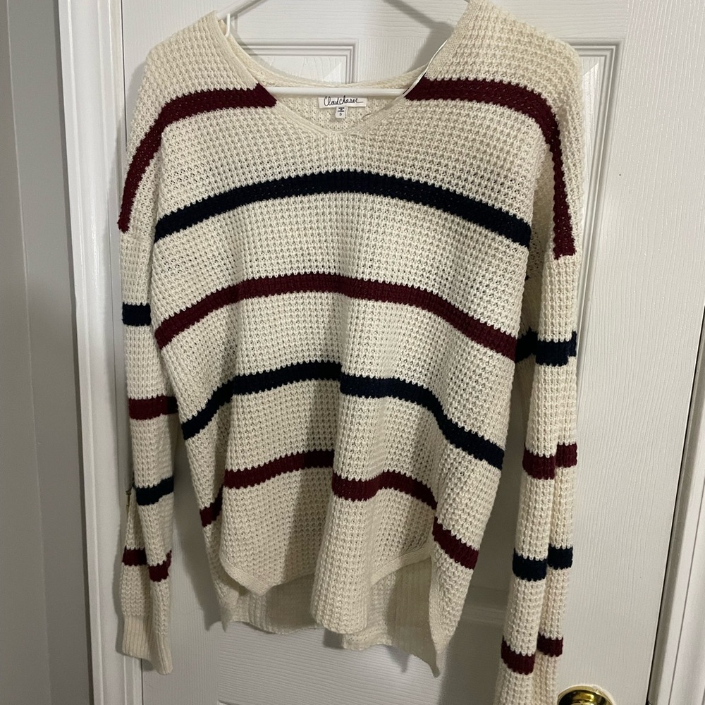 Urban Outfitters Cream Striped Sweater